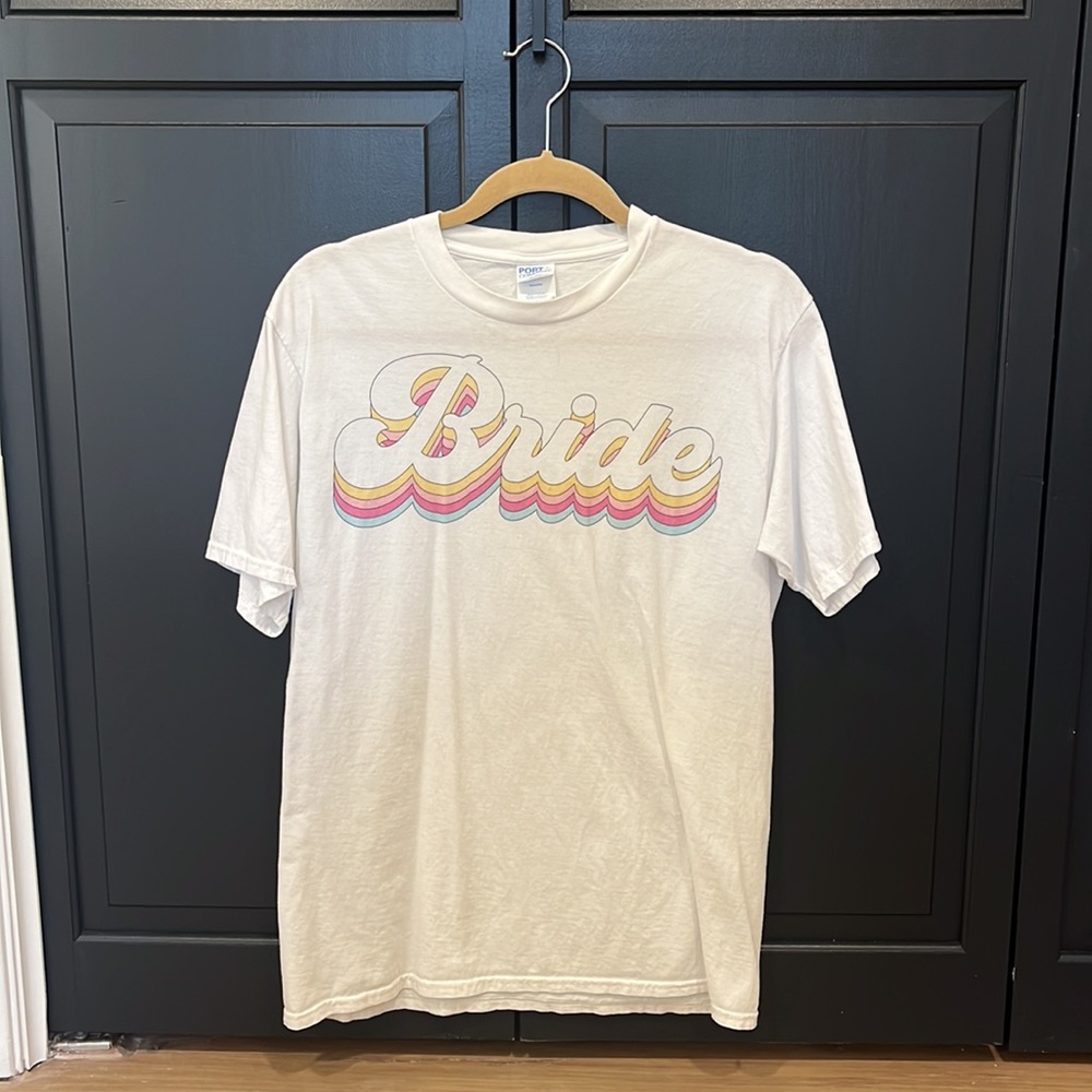 Bride white tshirt, worn once